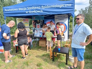 Namiot promocyjny Sanepid Gorlice.