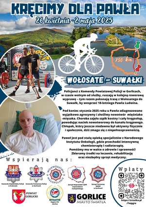 Plakat promujący akcję charytatywną.