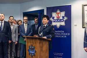 Wystąpienie Komendanta Powiatowego Policji w Gorlicach.